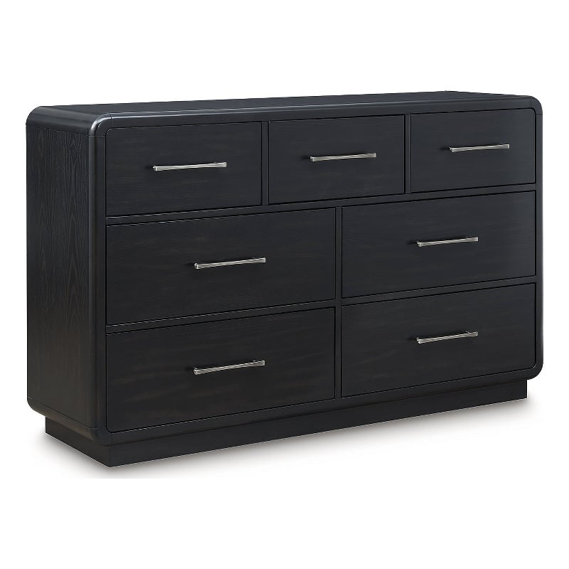 Pemberly Row Wooden Modern / Contemporary Black Bedroom Dresser