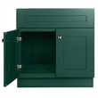 Pemberly Row Wood Vanity Without Top in Green Hunt Club Fully Assembled 30