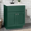 Pemberly Row Wood Vanity Without Top in Green Hunt Club Fully Assembled 30
