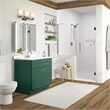 Pemberly Row Wood Vanity Without Top in Green Hunt Club Fully Assembled 30