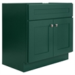 Pemberly Row Wood Vanity Without Top in Green Hunt Club Fully Assembled 30