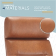 Pemberly Row Classic Executive Office Chair Bonded Leather in Cognac