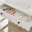 Pemberly Row Wooden Modern / Contemporary Writing Desk in White