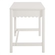 Pemberly Row Wooden Modern / Contemporary Writing Desk in White