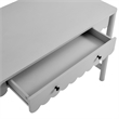 Pemberly Row Wooden Modern / Contemporary Writing Desk in Light Gray