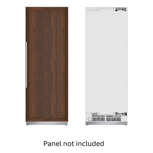 Pemberly Row Panel Ready 30&quot Refrigerator with 166 Cu Ft Capacity White