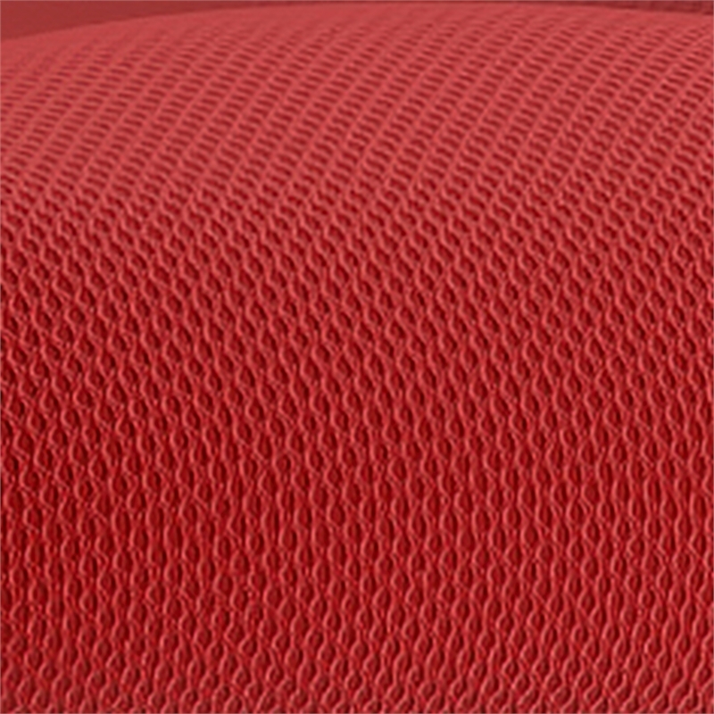 Pemberly Row Mid-Back Ergonomic Multifunction Mesh Chair with Wheels in Red