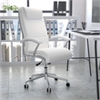 Pemberly Row Modern / Contemporary Leather Office Chair in White