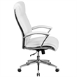 Pemberly Row Modern / Contemporary Leather Office Chair in White