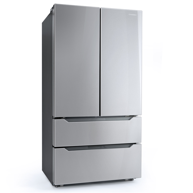 Pemberly Row 22.5 cu. ft. 4-Door French Door Refrigerator in Stainless Steel