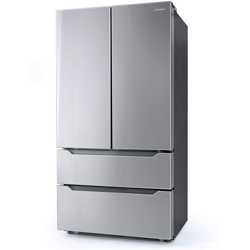 Pemberly Row 22.5 cu. ft. 4-Door French Door Refrigerator in Stainless Steel