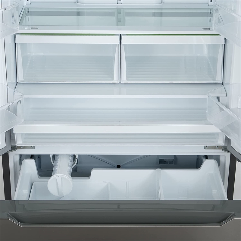 Pemberly Row 22.5 cu. ft. 4-Door French Door Refrigerator in Stainless Steel