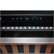 Pemberly Row 48-Bottle Single-Zone Stainless Steel Freestanding Wine Cooler