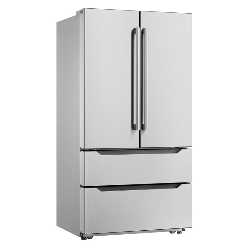 Pemberly Row 22.5 cu. ft. French 4-Door Refrigerator with Handles