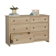Pemberly Row Engineered Wood Contemporary Dresser in Harvest Walnut Finish