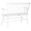 Pemberly Row Wooden Contemporary Spindleback Loveseat in White