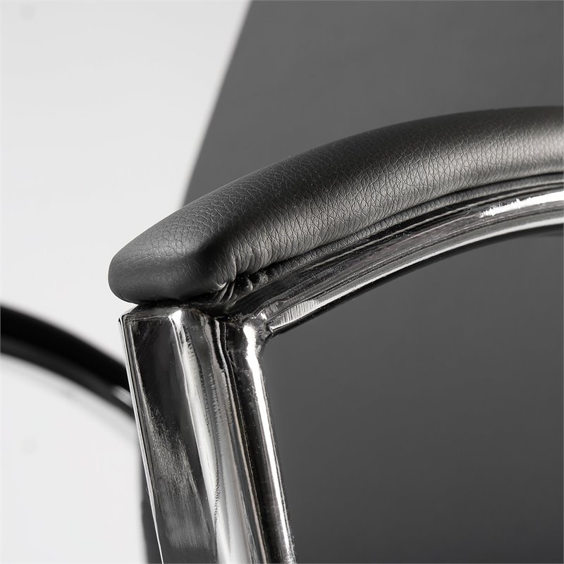 Pemberly Row High Back Adjustable Height Faux Leather Executive Office Chair