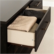 Pemberly Row Engineered Wood Contemporary 6-Drawer Dresser Rubbed Black