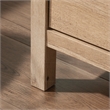 Pemberly Row Pacific View Engineered Wood Metal and Plastic Dresser in Prime Oak