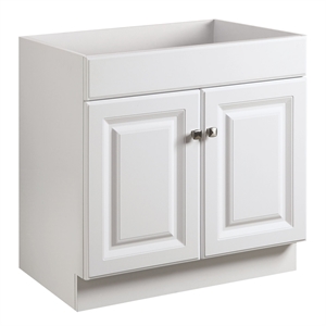 Pemberly Row 24 -&quot Unassembled Bathroom Wood Vanity Without Top in White