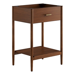 Pemberly Row 24&quot Bathroom Vanity Cabinet (Sink Basin Not Included) in Walnut