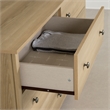 Pemberly Row Engineered Wood Contemporary 6-Drawer Dresser Natural Ash