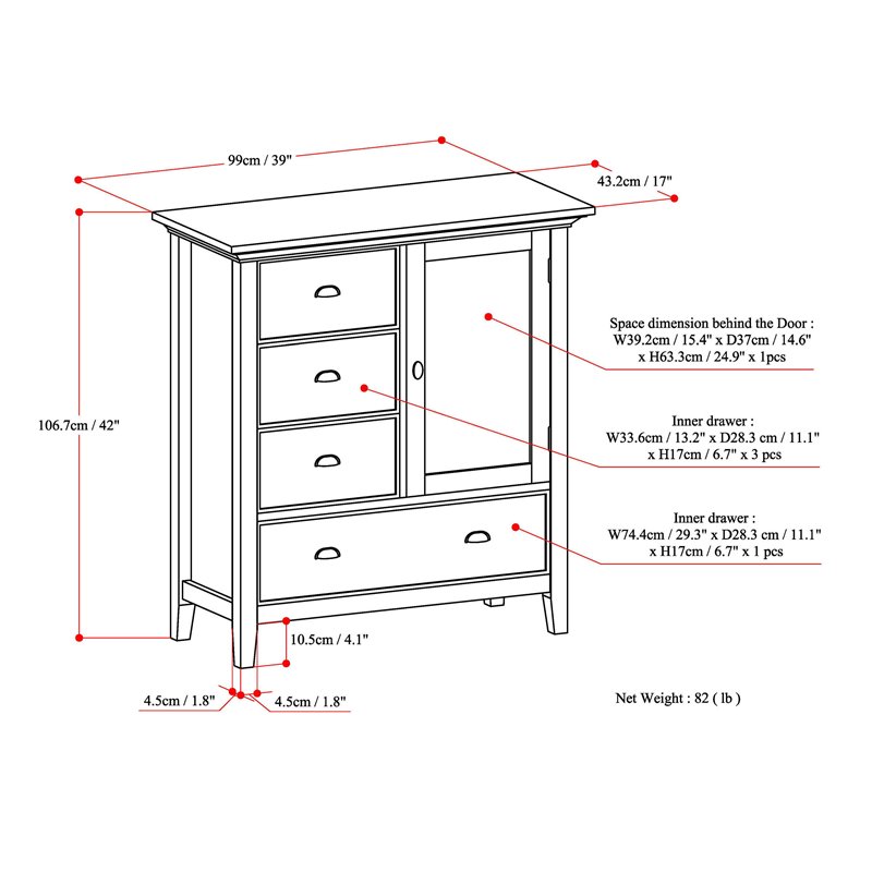 Pemberly Row Solid Wood 39