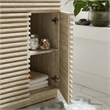 Pemberly Row Bathroom Vanity Cabinet (Sink Not Included) in Travertine