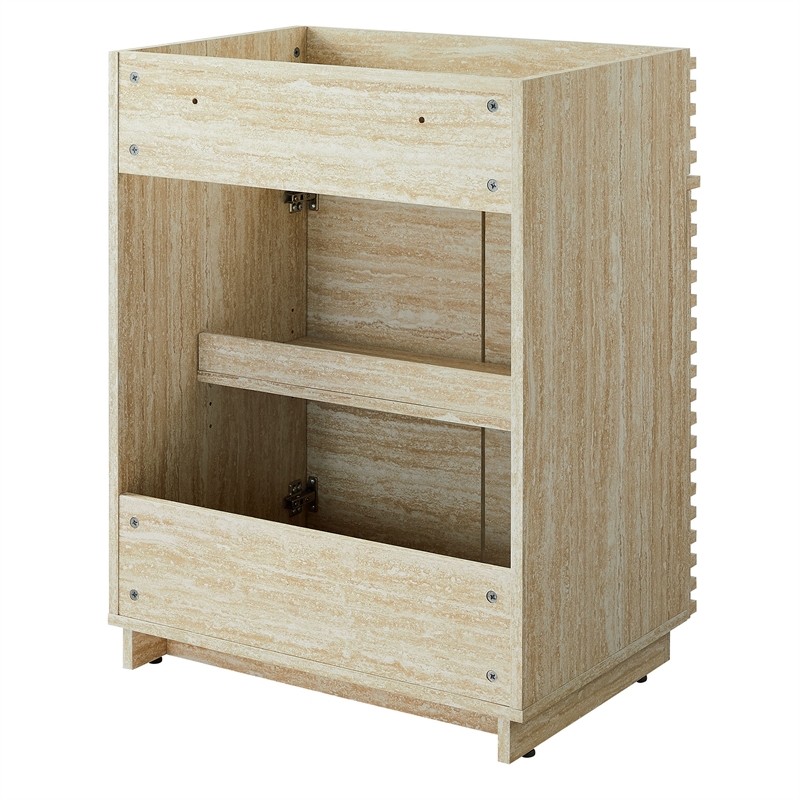 Pemberly Row Bathroom Vanity Cabinet (Sink Not Included) in Travertine