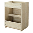 Pemberly Row Bathroom Vanity Cabinet (Sink Not Included) in Travertine