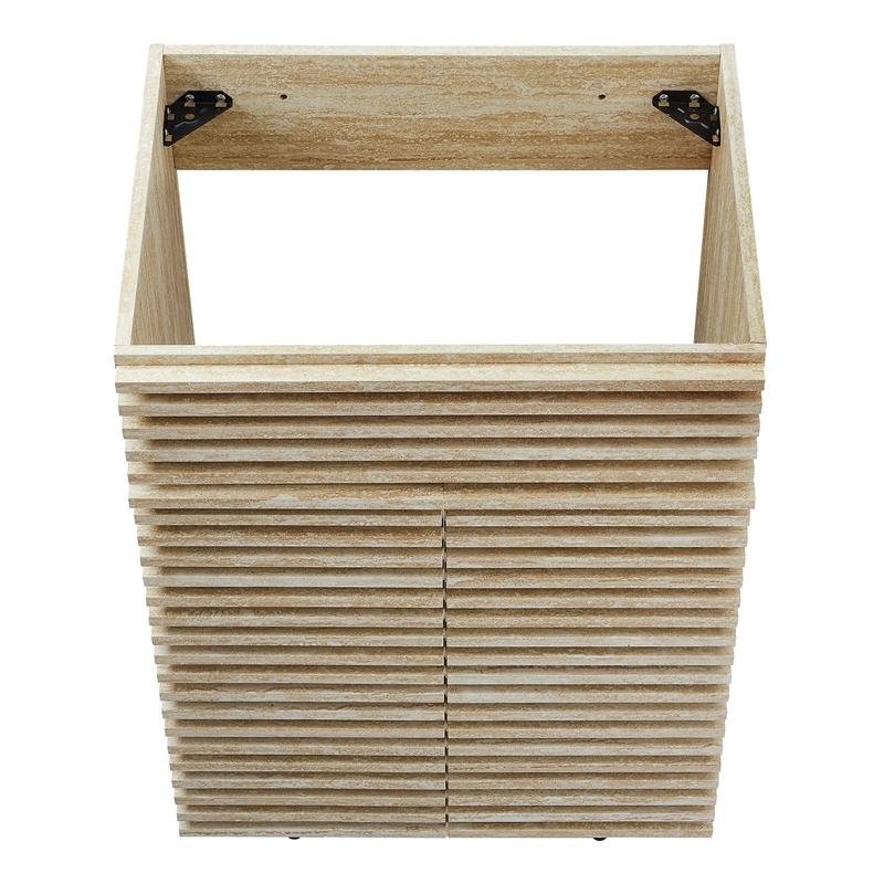 Pemberly Row Bathroom Vanity Cabinet (Sink Not Included) in Travertine