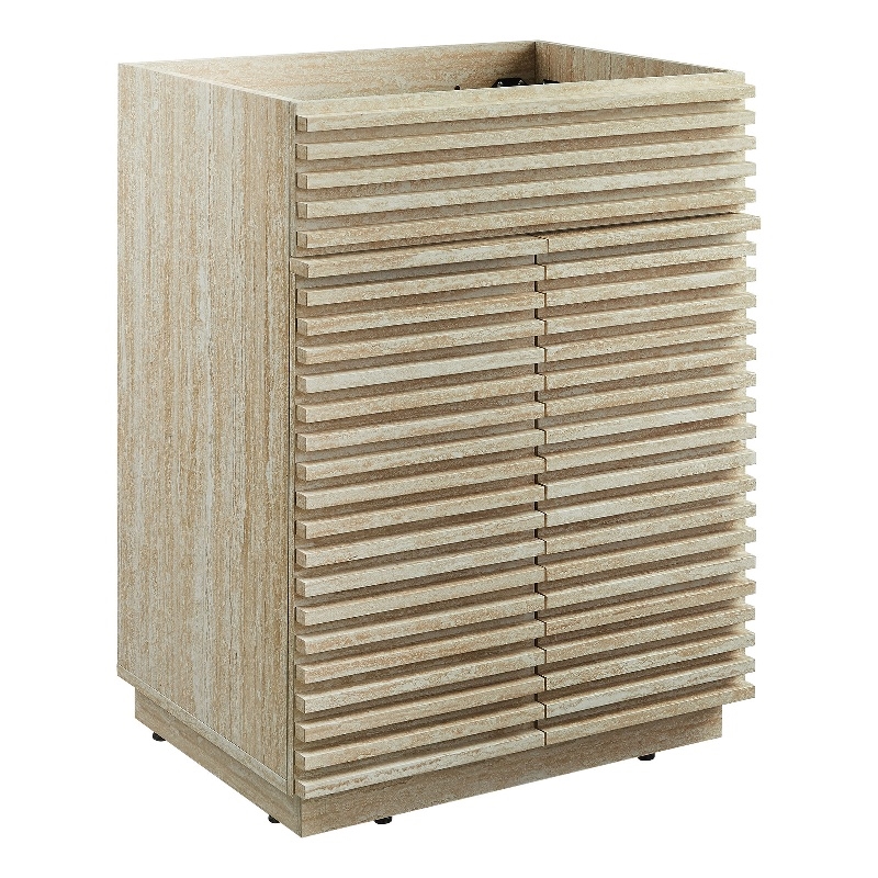 Pemberly Row Bathroom Vanity Cabinet (Sink Not Included) in Travertine