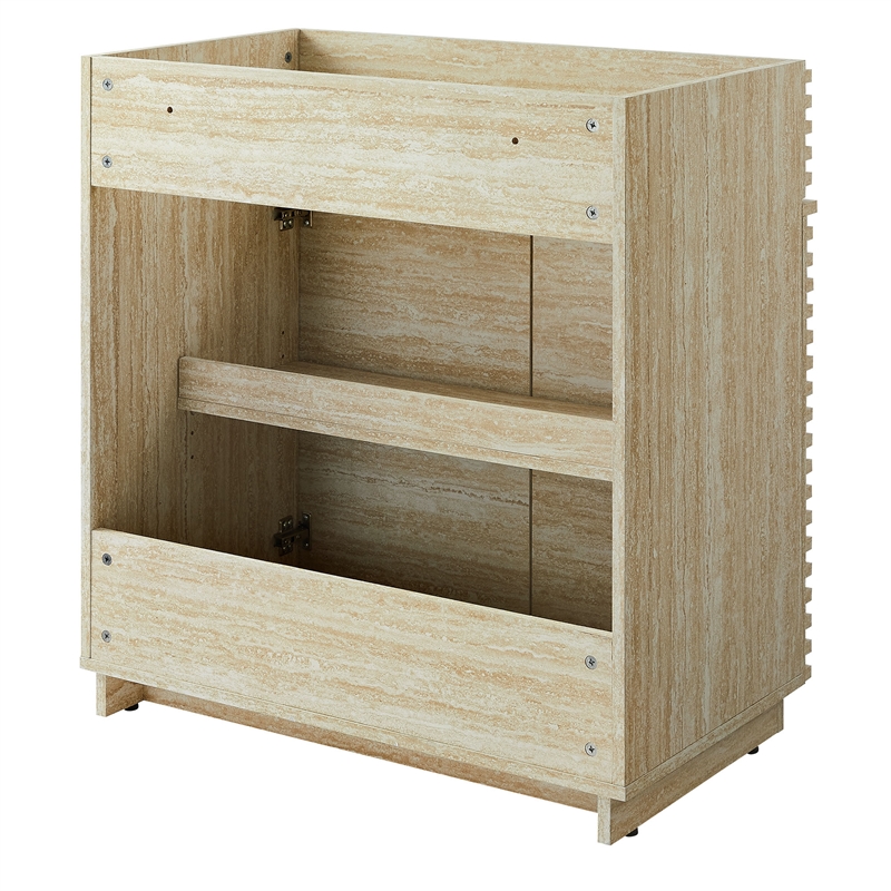 Pemberly Row Bathroom Vanity Cabinet (Sink Not Included) in Travertine