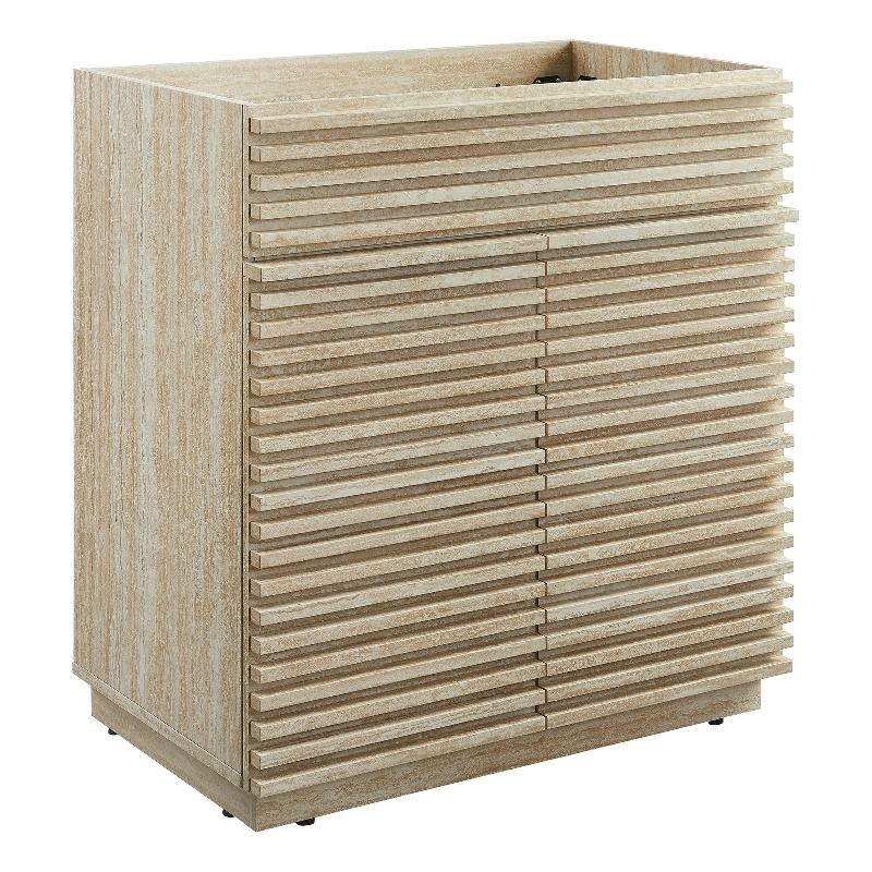 Pemberly Row Bathroom Vanity Cabinet (Sink Not Included) in Travertine