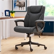 Pemberly Row Contemporary Style Office Swivel Chair in Black
