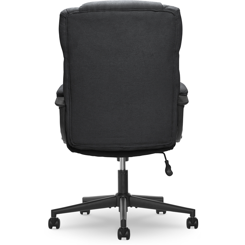 Pemberly Row Contemporary Style Office Swivel Chair in Black