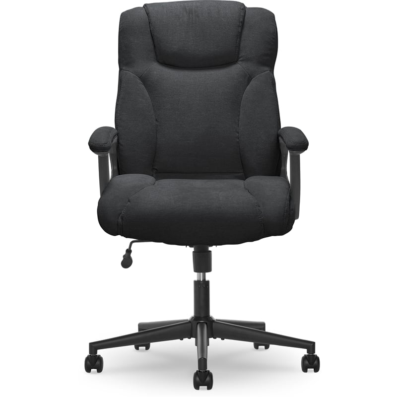 Pemberly Row Contemporary Style Office Swivel Chair in Black