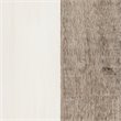 Pemberly Row Contemporary 6 Drawer Dresser in White and Weathered Oak