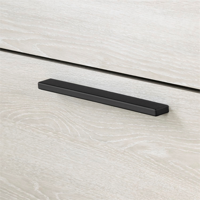 Pemberly Row Engineered Wood Contemporary 6-Drawer Dresser in Winter Oak