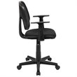 Pemberly Row Contemporary Pivot Mesh Back Office Swivel Chair in Black