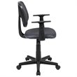 Pemberly Row Contemporary Pivot Mesh Back Office Swivel Chair in Gray