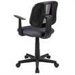 Pemberly Row Contemporary Pivot Mesh Back Office Swivel Chair in Gray