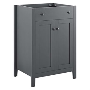 Pemberly Row 24&quot Bathroom Vanity Cabinet (Sink Basin Not Included) in Gray