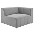 Pemberly Row 2-Piece Upholstered Fabric Loveseat in Light Gray
