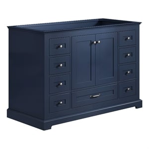 Pemberly Row Wooden Contemporary 48&quot Vanity Cabinet in Navy Blue