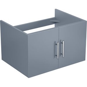 Pemberly Row Wooden Contemporary 30&quot Vanity Cabinet in Dark Gray