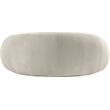 Pemberly Row Modern / Contemporary Cream Velvet Fabric Loveseat