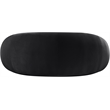 Pemberly Row Modern / Contemporary Black Velvet Fabric Loveseat