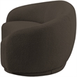 Pemberly Row Modern / Contemporary Brown Boucle Fabric Loveseat