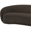 Pemberly Row Modern / Contemporary Brown Boucle Fabric Loveseat